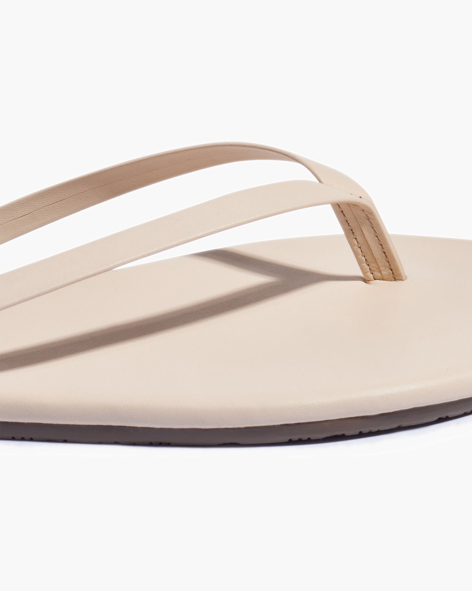 Beige Women's TKEES Lily Nudes Flip Flops | 135297-GIH