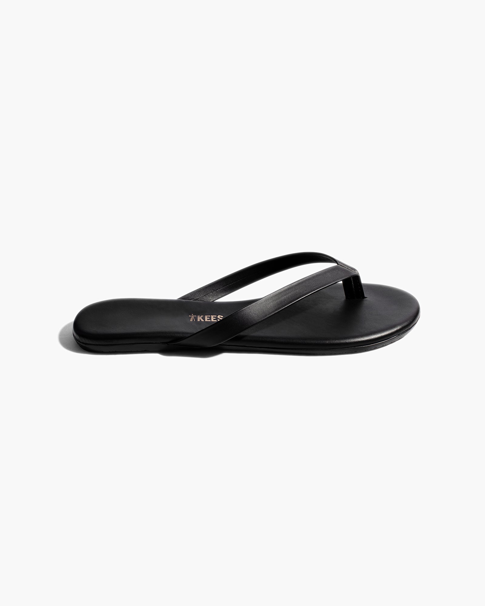 Black Women's TKEES Boyfriend Vegan Flip Flops | 037861-HSA