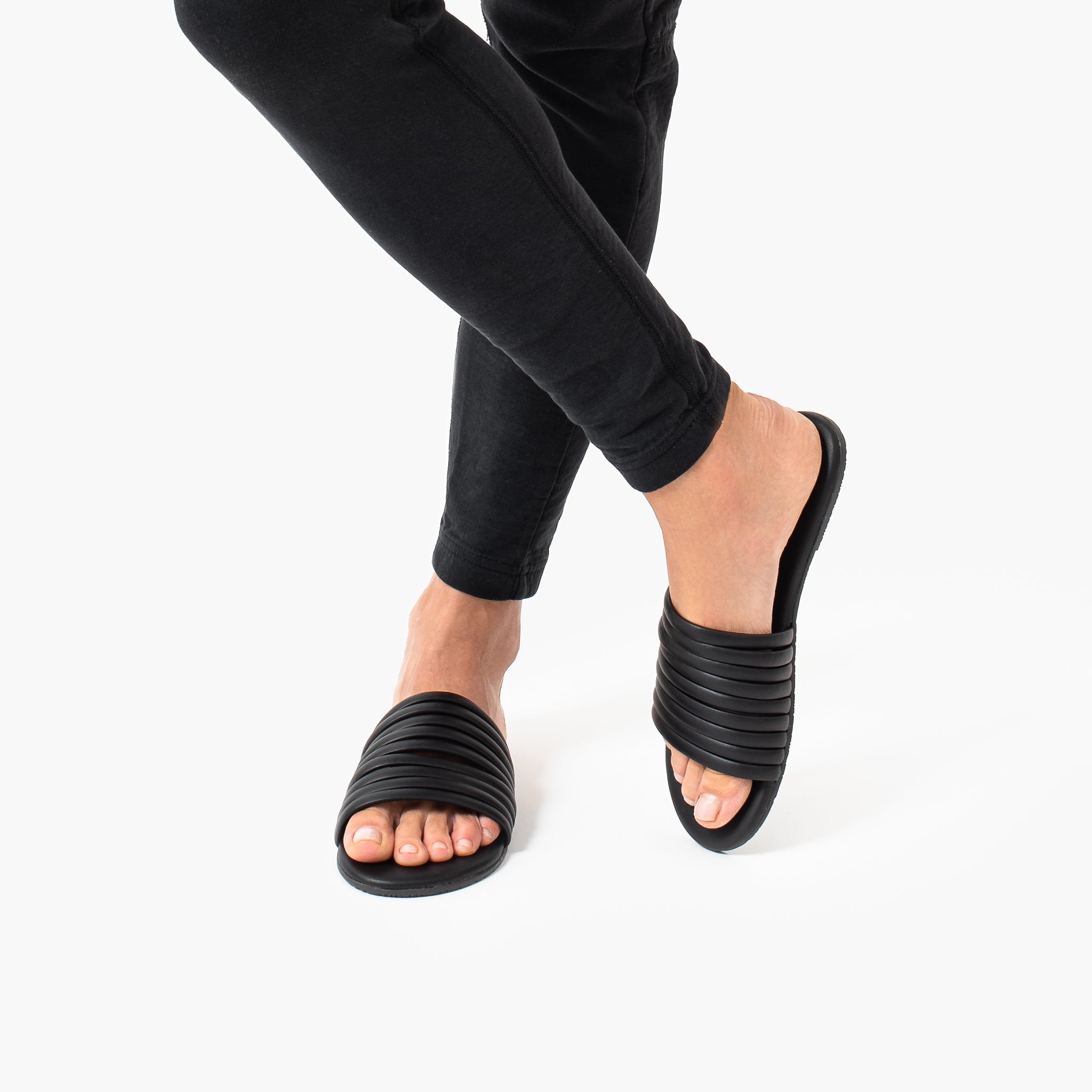 Black Women's TKEES Caro Slides | 295710-ENI