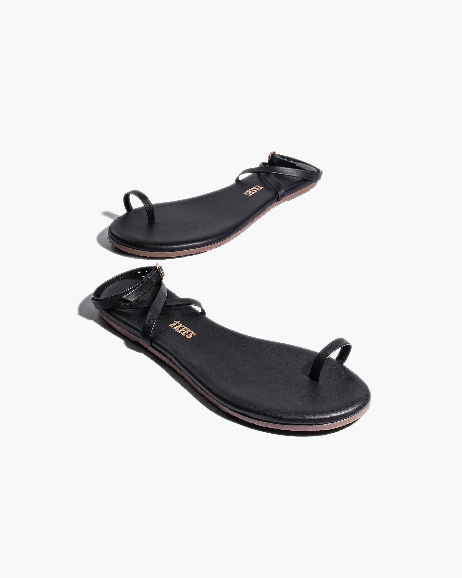 Black Women's TKEES Phoebe Sandals | 729341-JMC