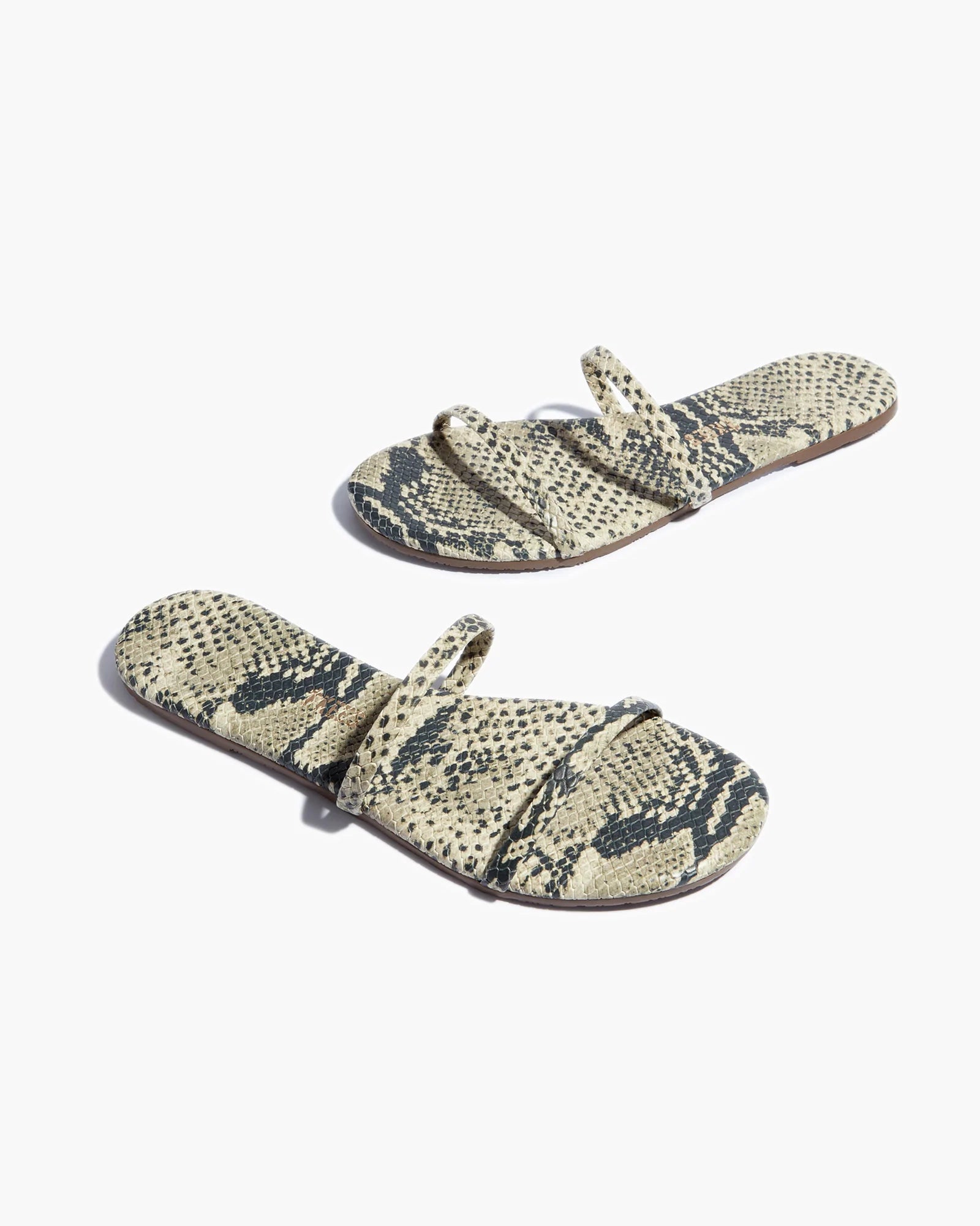 Brown Snake Women's TKEES Gemma Vegan Animal Sandals | 285931-WIB