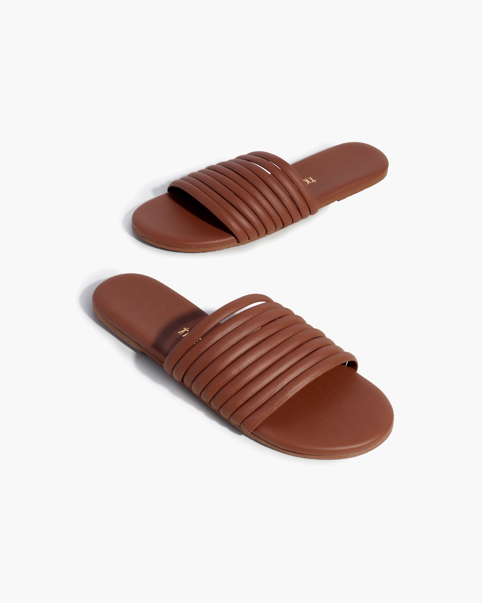 Brown Women's TKEES Caro Slides | 806231-FVZ