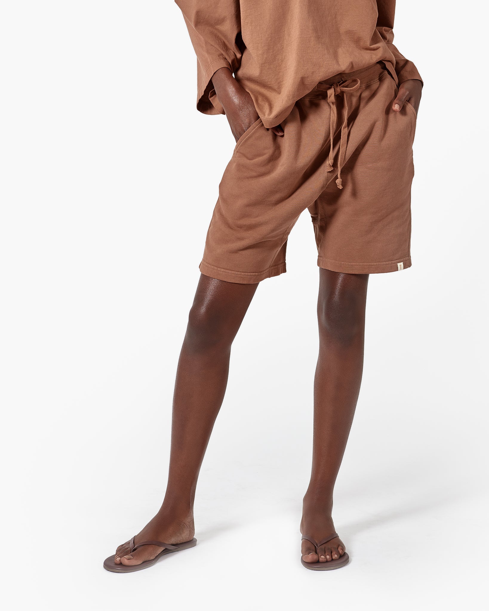 Brown Women's TKEES Core Shorts | 476950-SAP