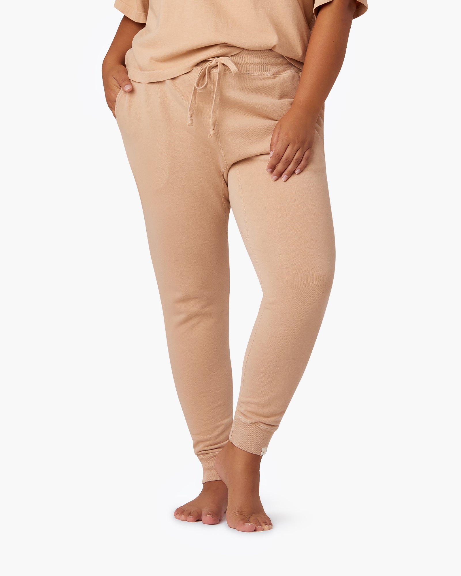 Brown Women's TKEES Core Sport Jogger | 758290-URT