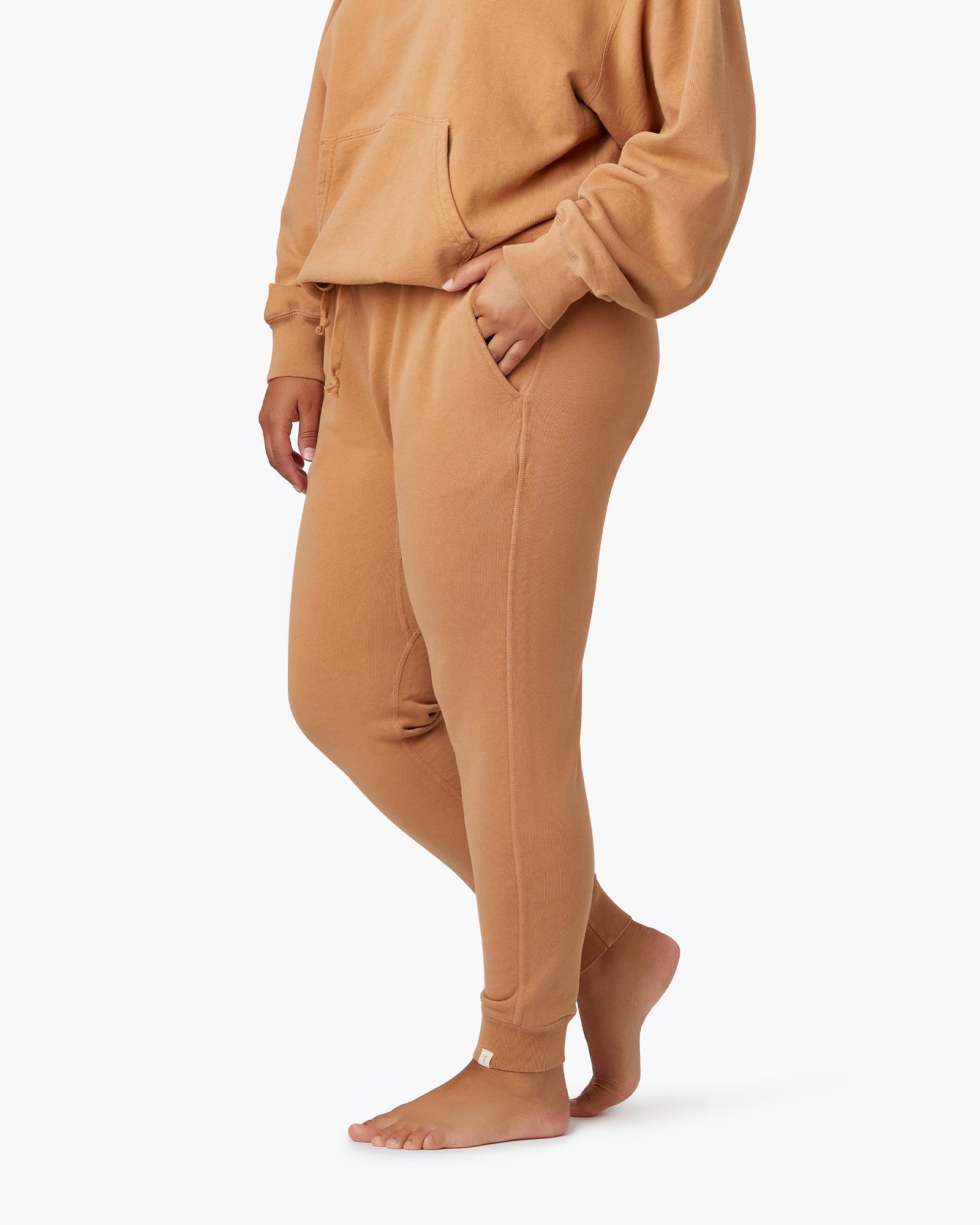 Brown Women's TKEES Core Sport Jogger | 806439-KFH