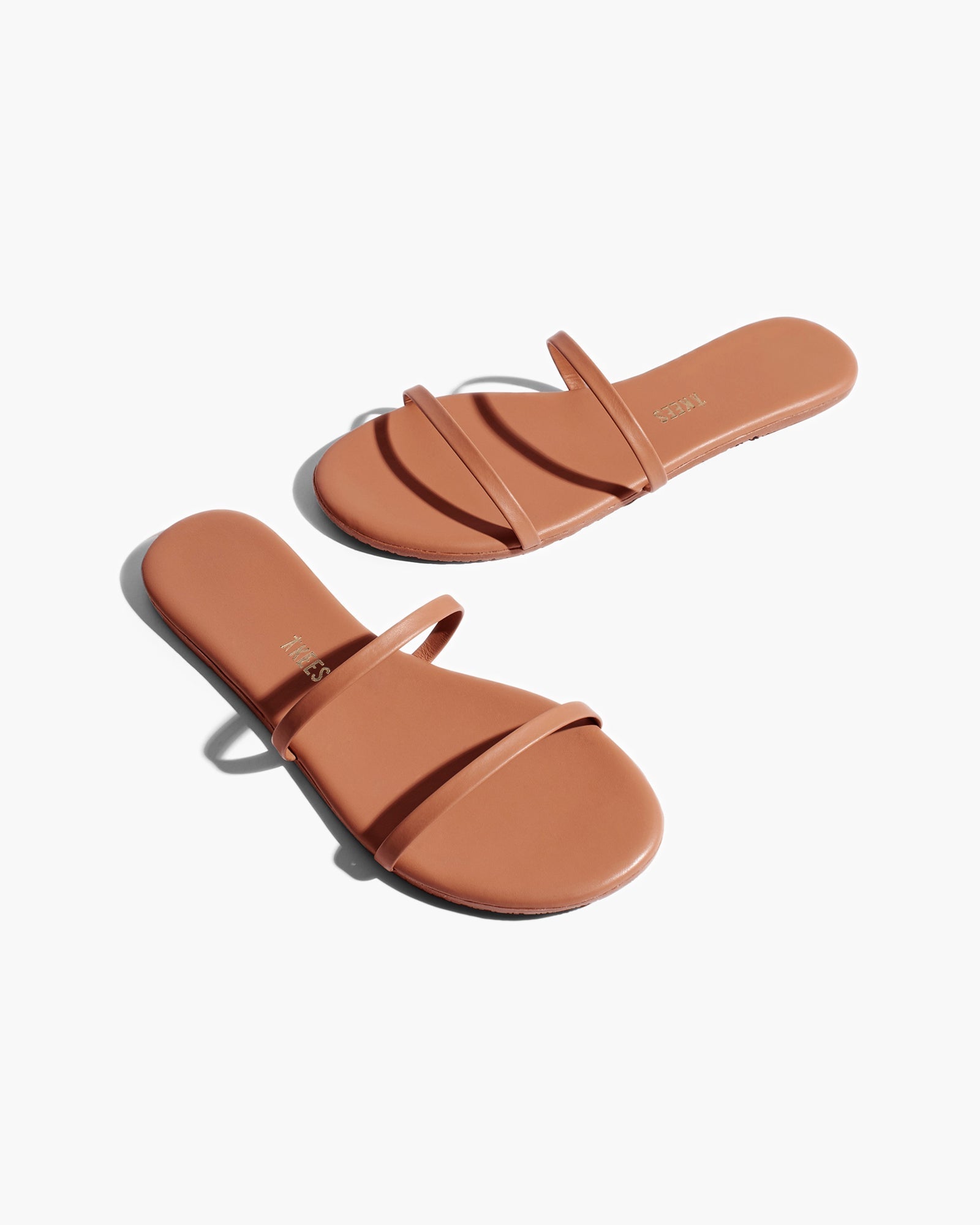 Brown Women's TKEES Gemma Vegan Sandals | 052648-BDA