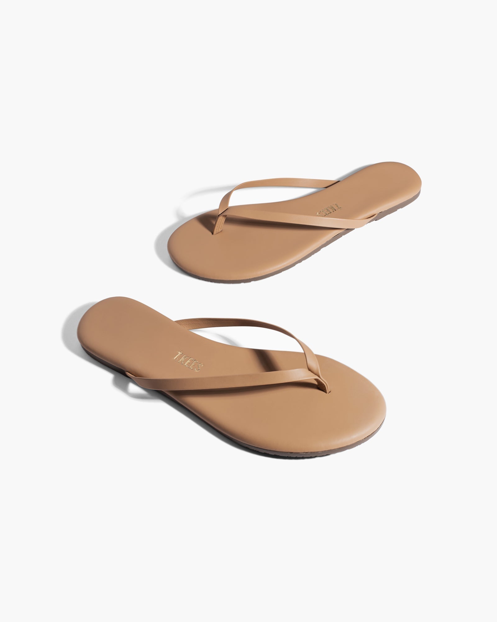 Brown Women's TKEES Lily Nudes Flip Flops | 193874-HLR