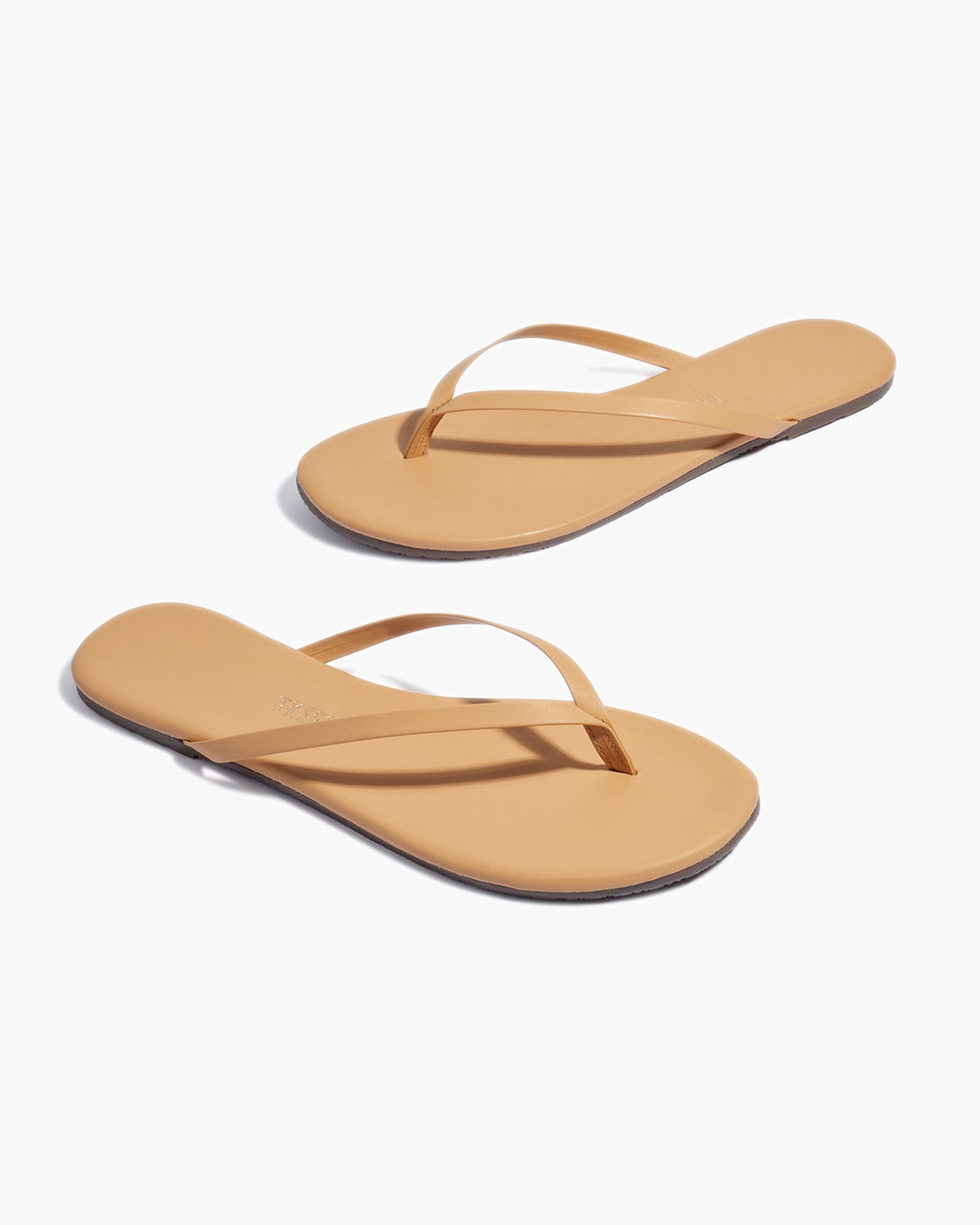 Brown Women's TKEES Lily Nudes Flip Flops | 685942-PXT