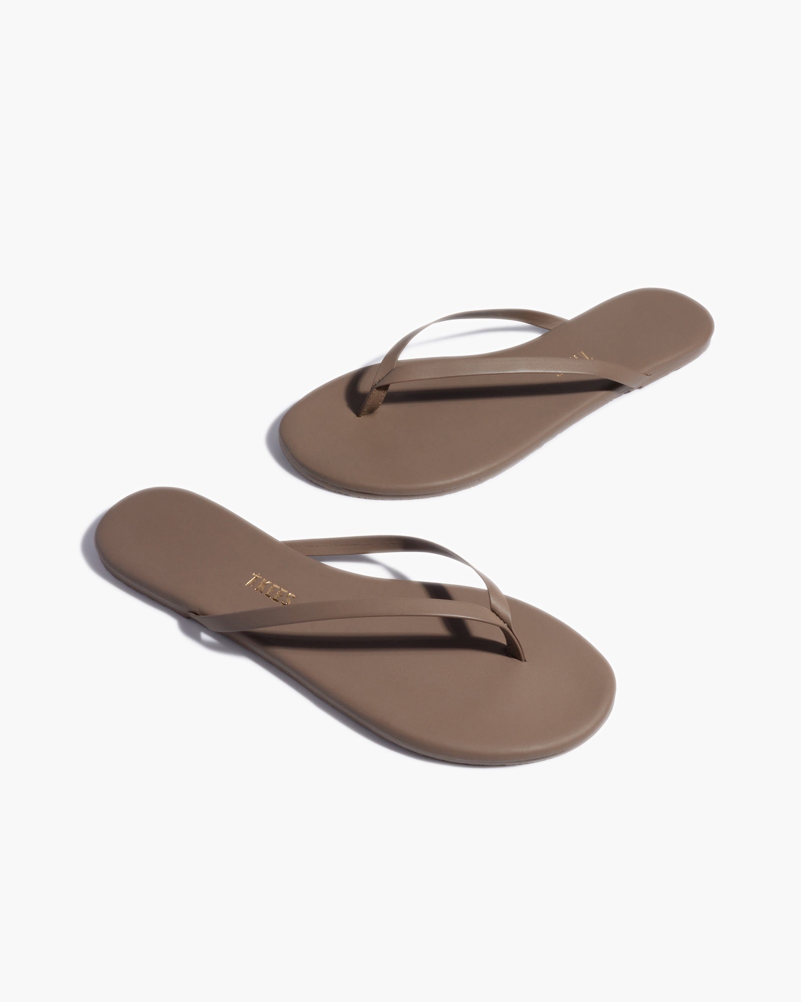 Brown Women's TKEES Lily Pigments Flip Flops | 496312-XTU