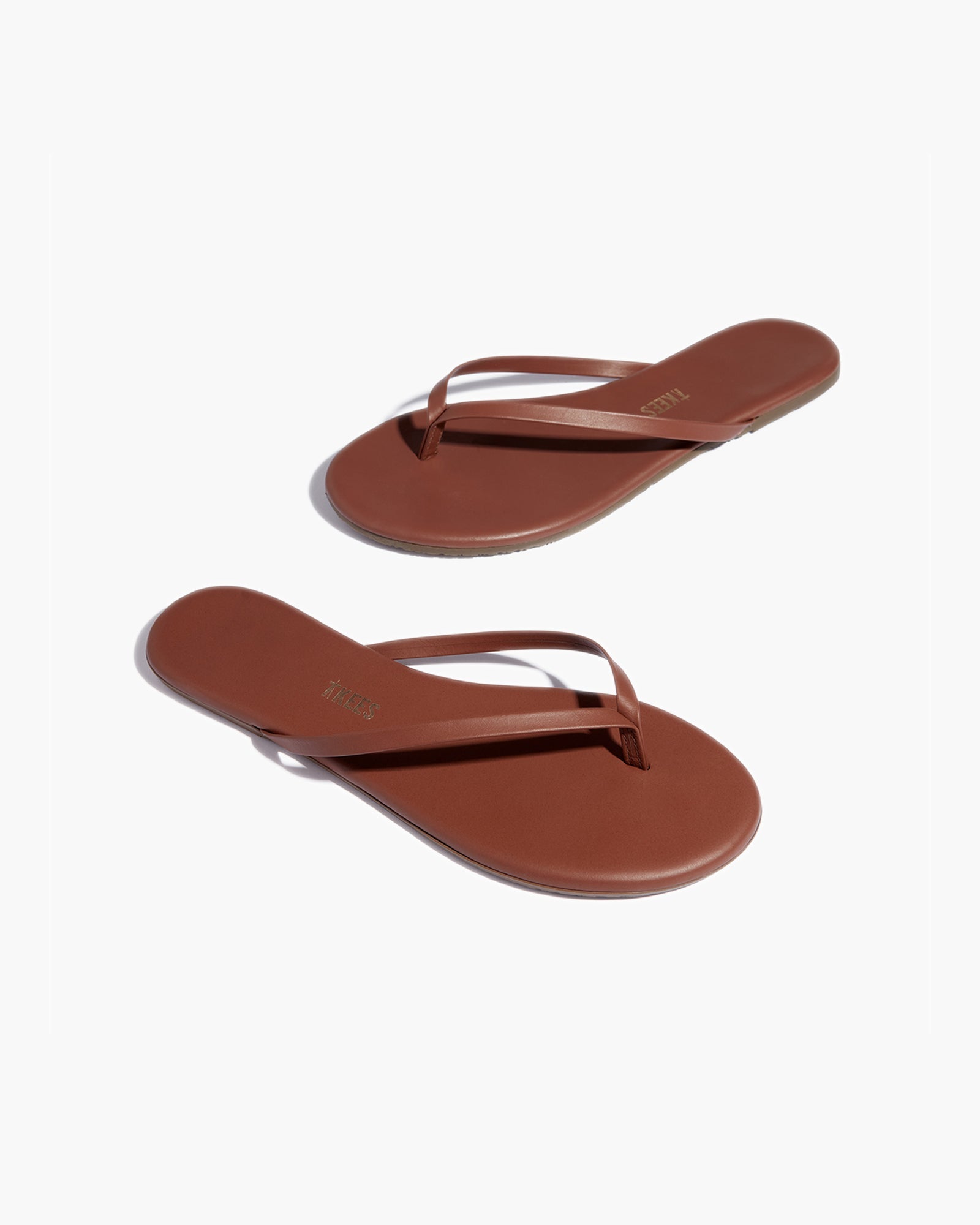 Brown Women's TKEES Lily Vegan Flip Flops | 651430-GNR