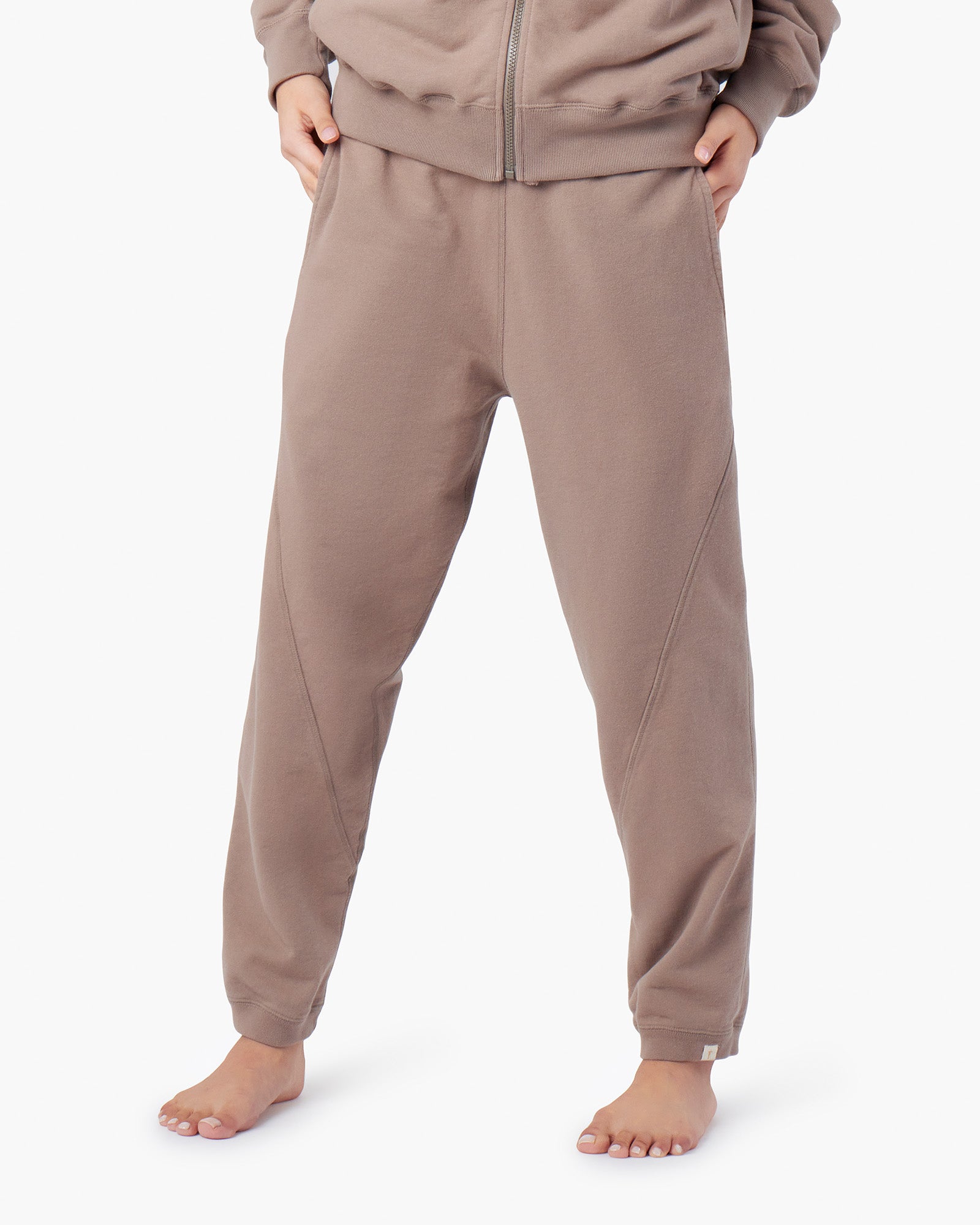 Brown Women's TKEES Panelled Jogger | 265189-MGE