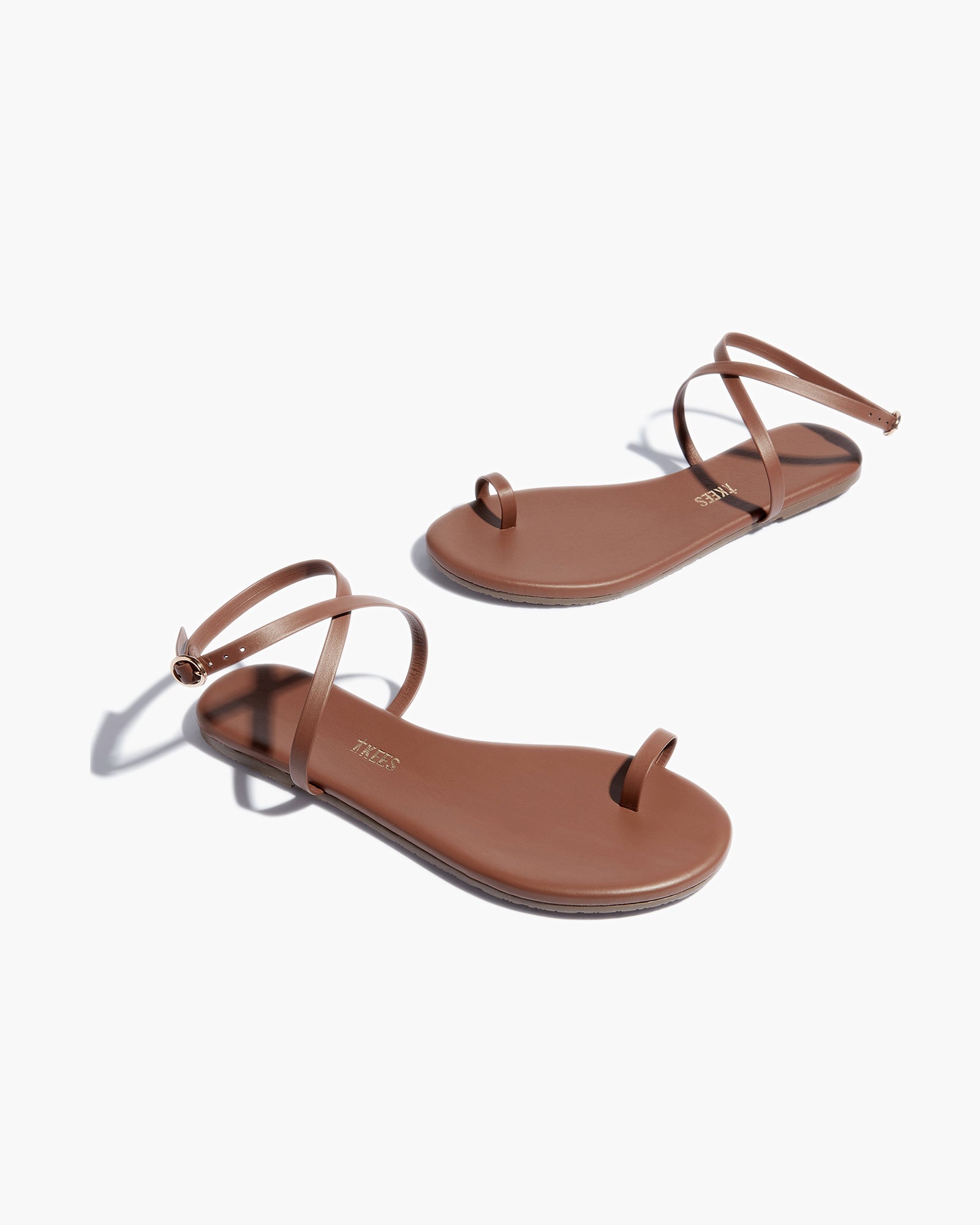 Brown Women's TKEES Phoebe Sandals | 295473-RMT