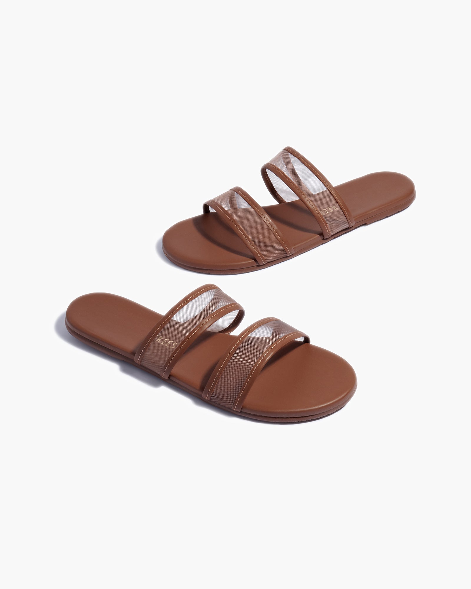 Brown Women's TKEES Viv Slides | 510298-FGL