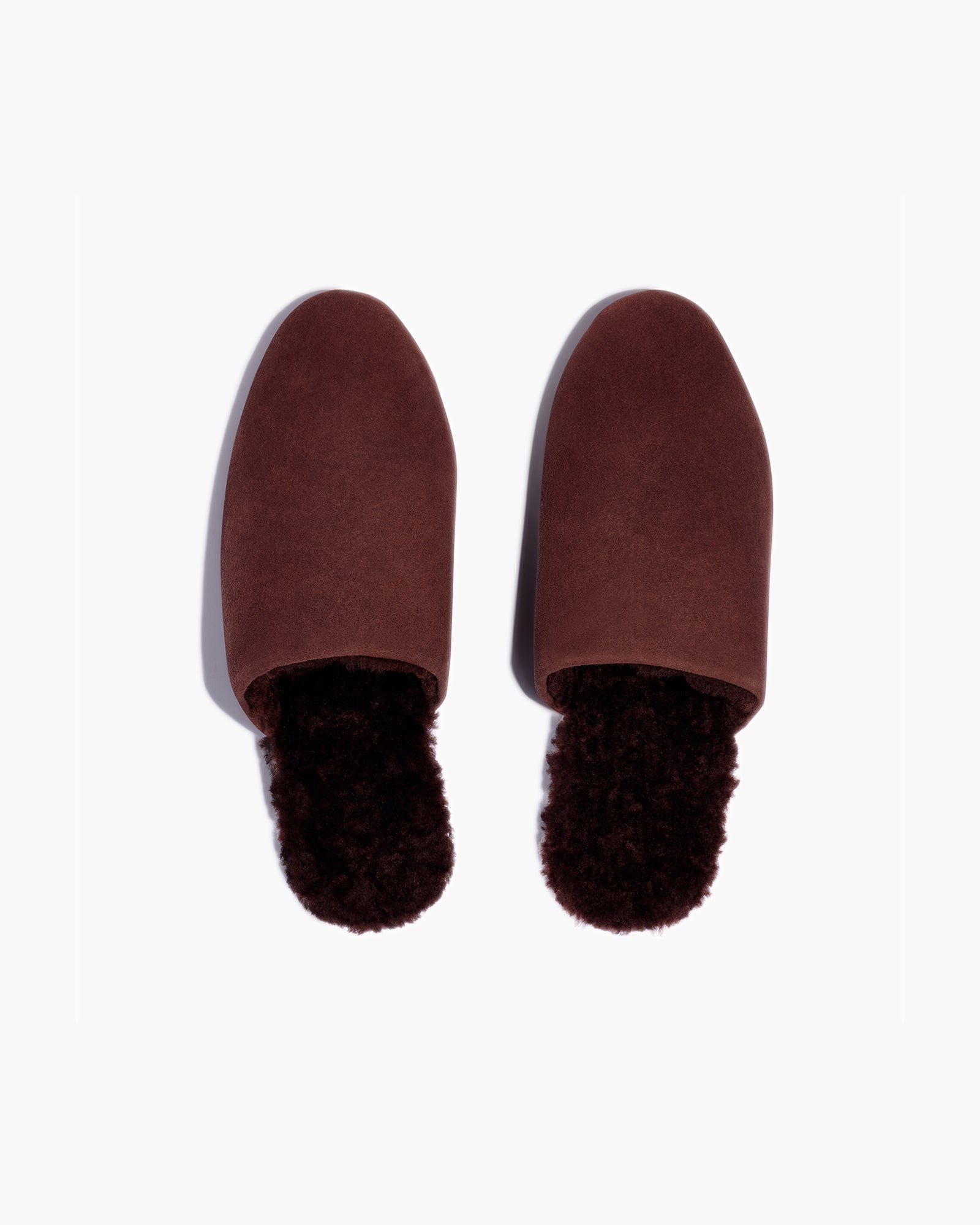 Chocolate Women\'s TKEES Ines Shearling Slides | 197538-BNL