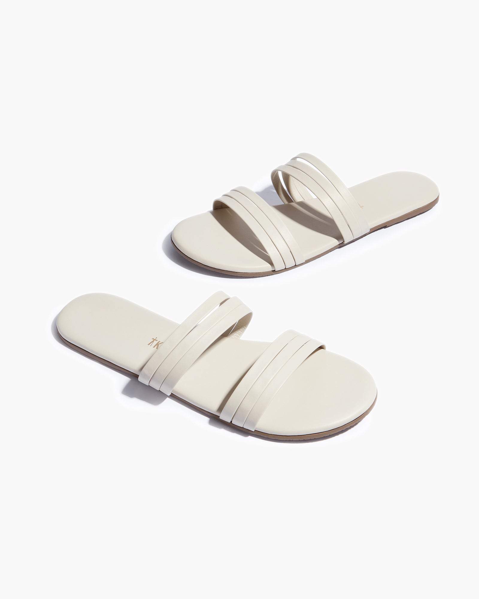 Grey Women's TKEES Allegra Slides | 650917-WYV