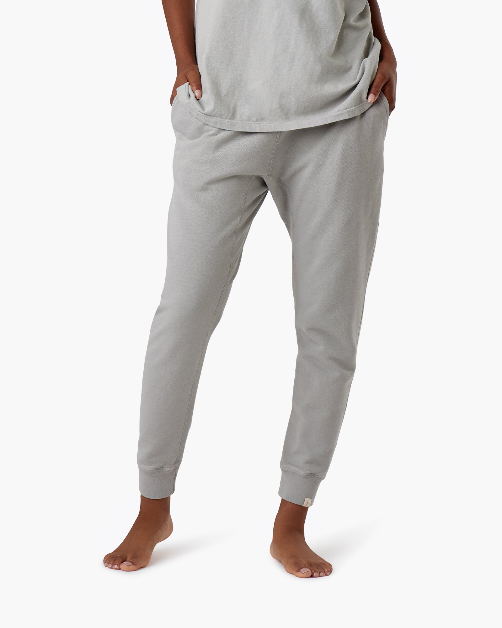 Grey Women's TKEES Core Sport Jogger | 531408-YAC