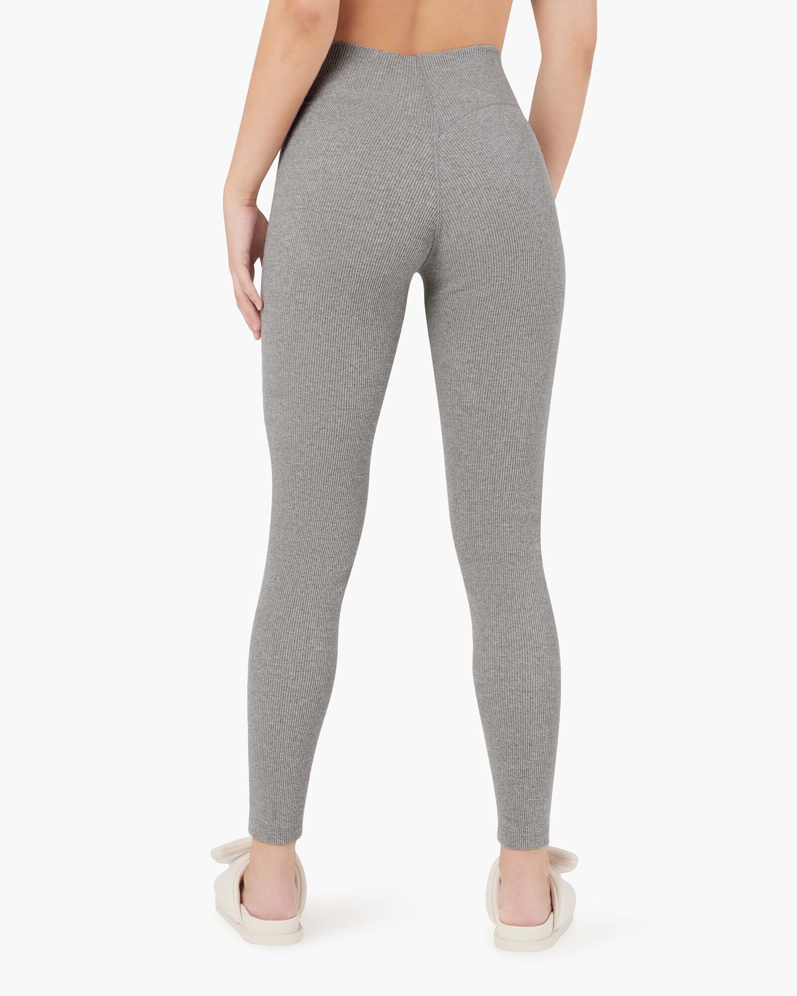 Grey Women's TKEES Rider Leggings | 270539-OID