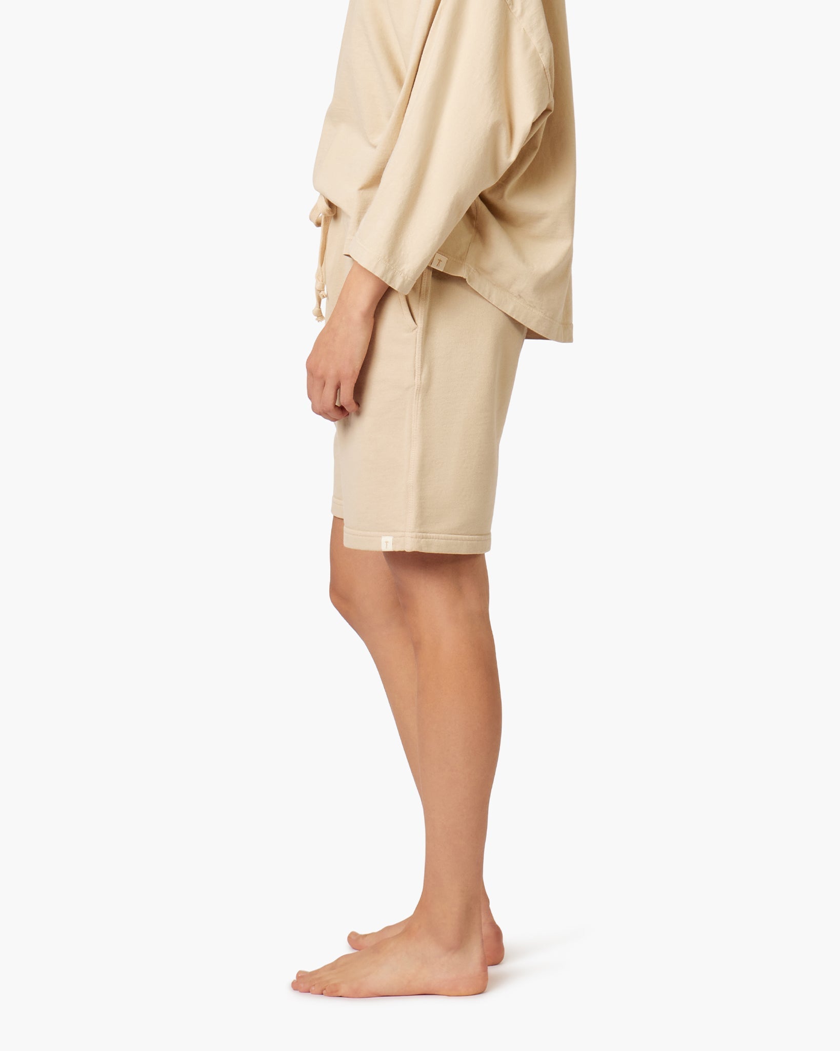 Khaki Women's TKEES Core Shorts | 412650-MFP