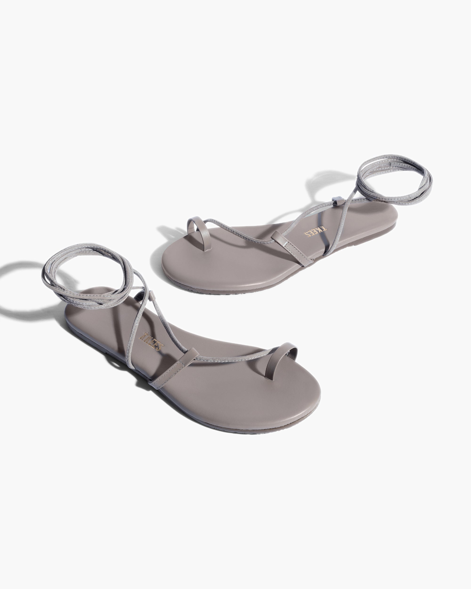 Khaki Women's TKEES Jo Sandals | 528603-TPY