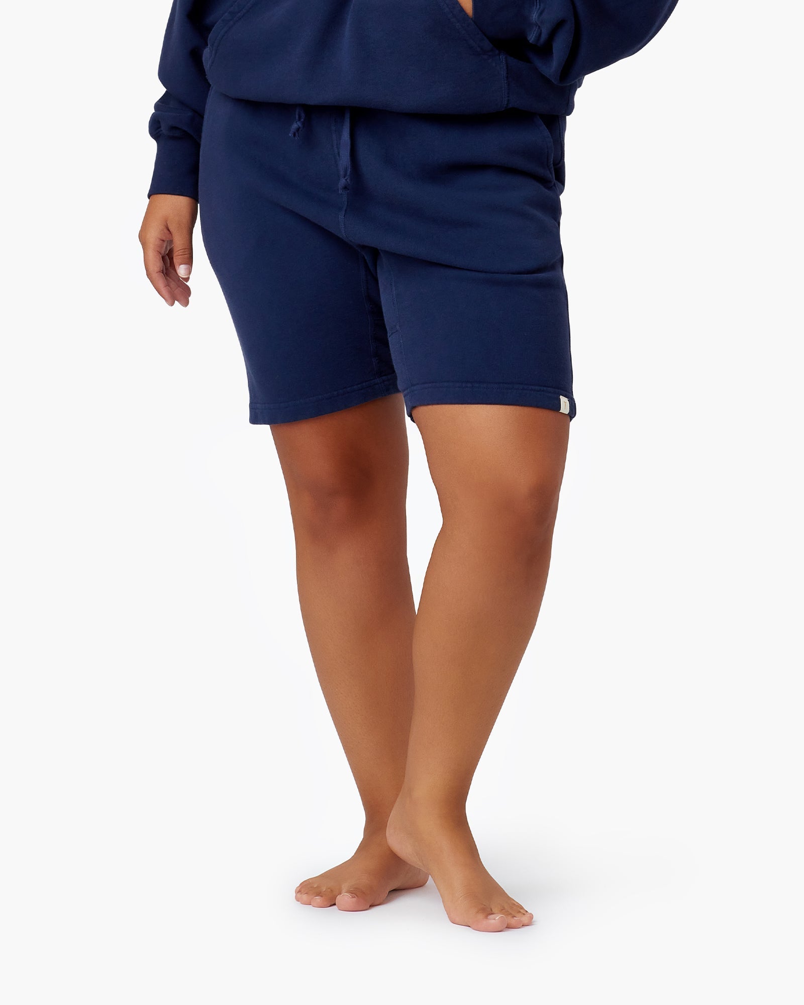 Navy Women's TKEES Core Shorts | 621879-PLG