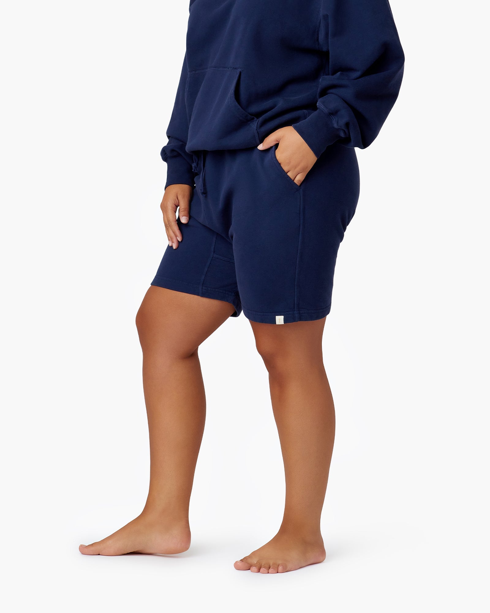 Navy Women's TKEES Core Shorts | 621879-PLG