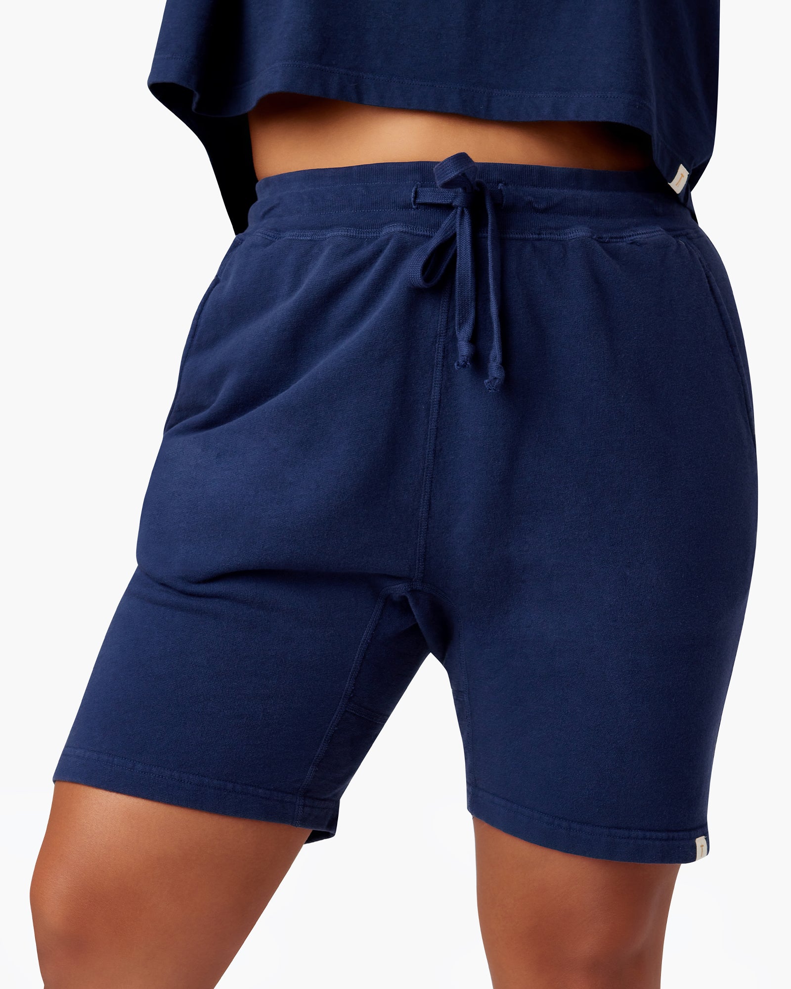 Navy Women's TKEES Core Shorts | 621879-PLG