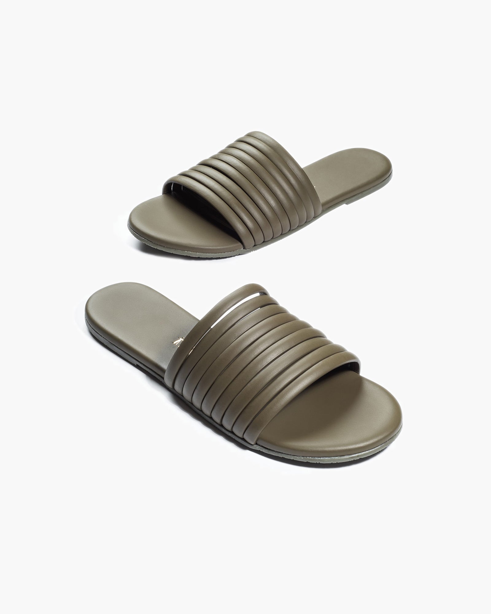 Olive Women's TKEES Caro Slides | 479815-WKX