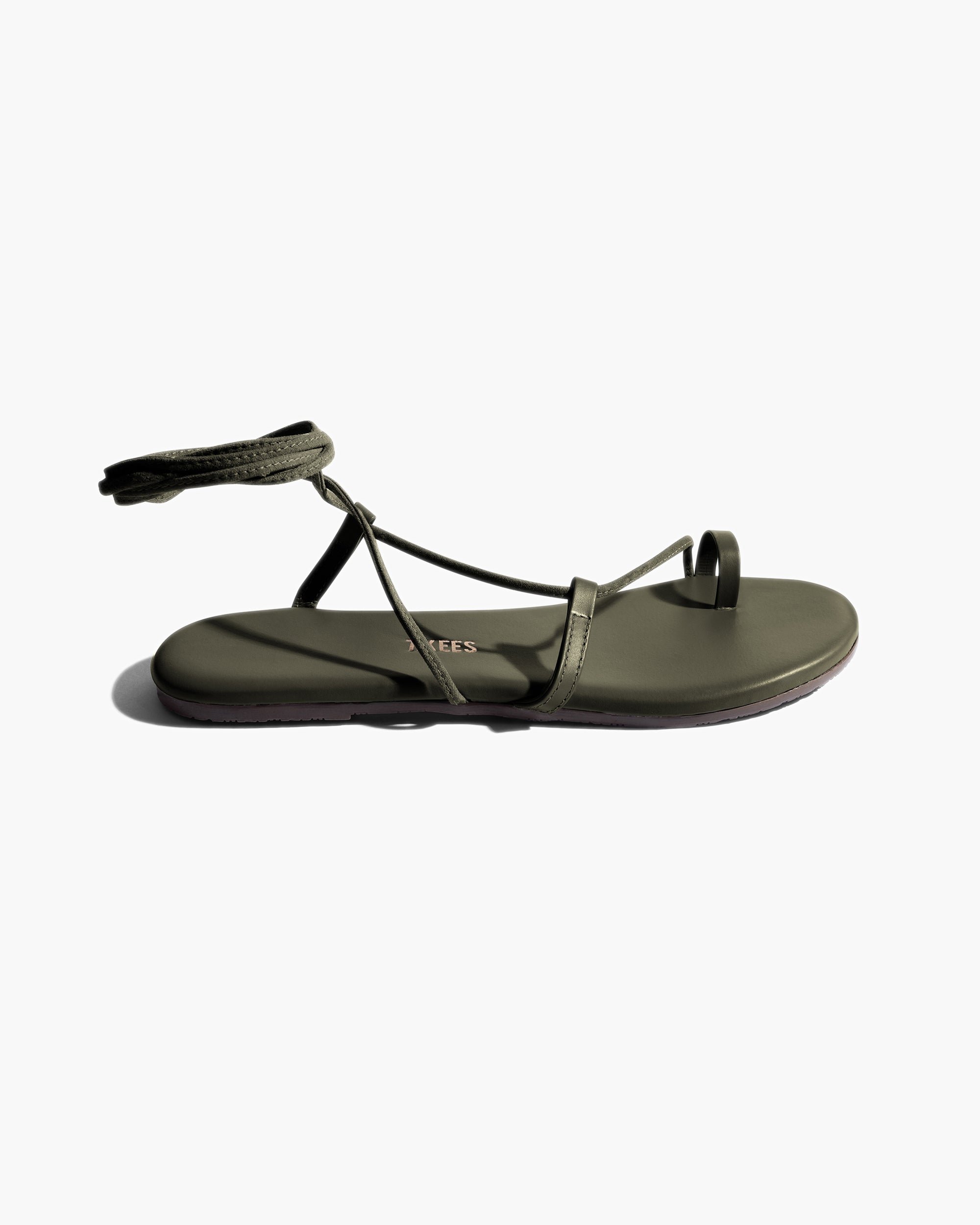 Olive Women's TKEES Jo Sandals | 379041-DTB