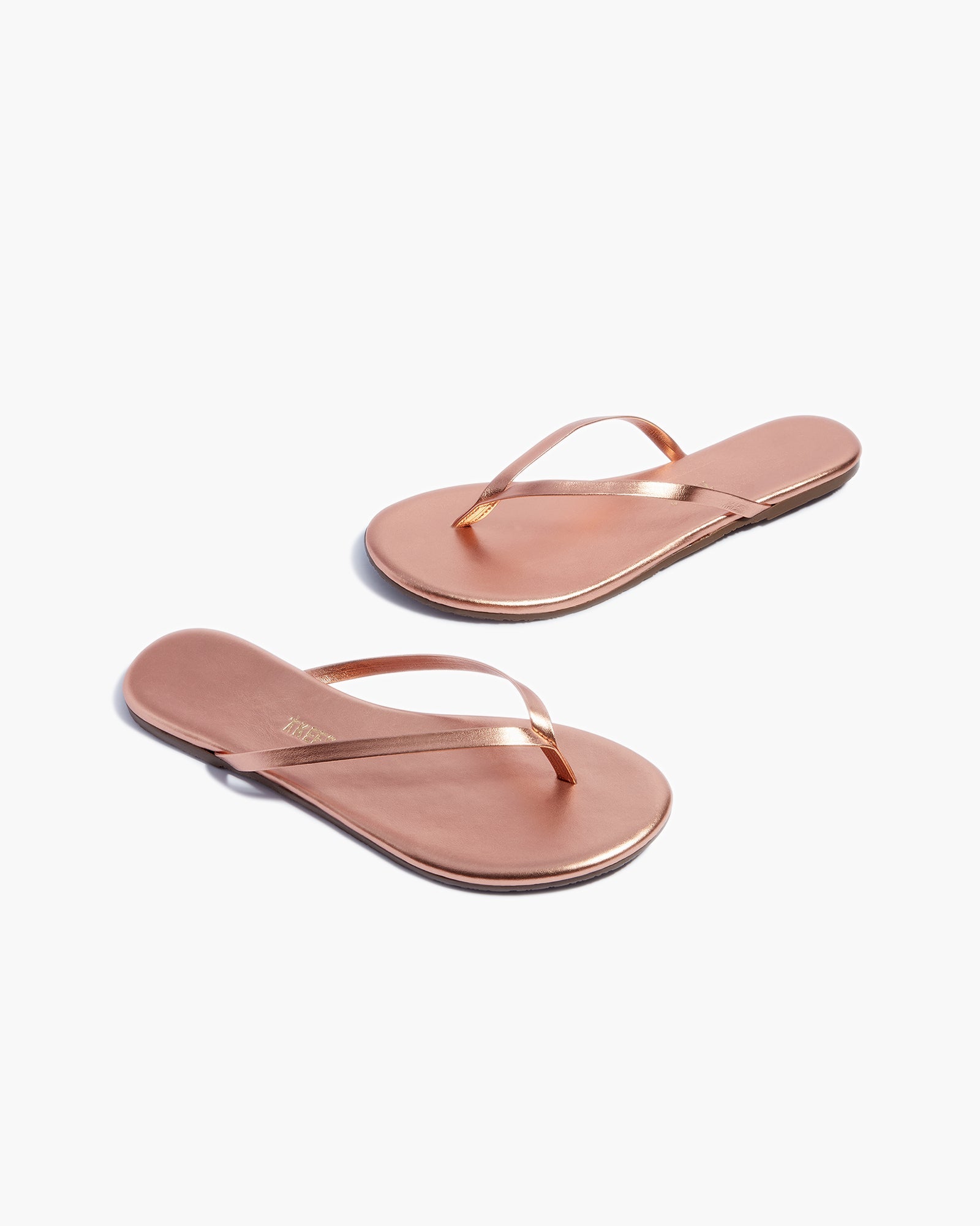 Pink Women's TKEES Lily Metallics Flip Flops | 857906-AJZ