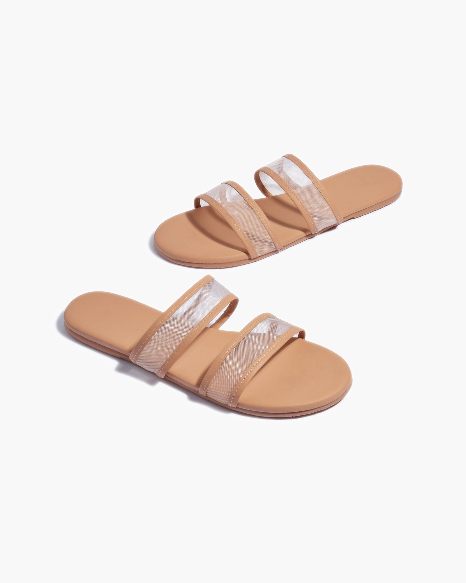 Pink Women's TKEES Viv Slides | 069147-MBI