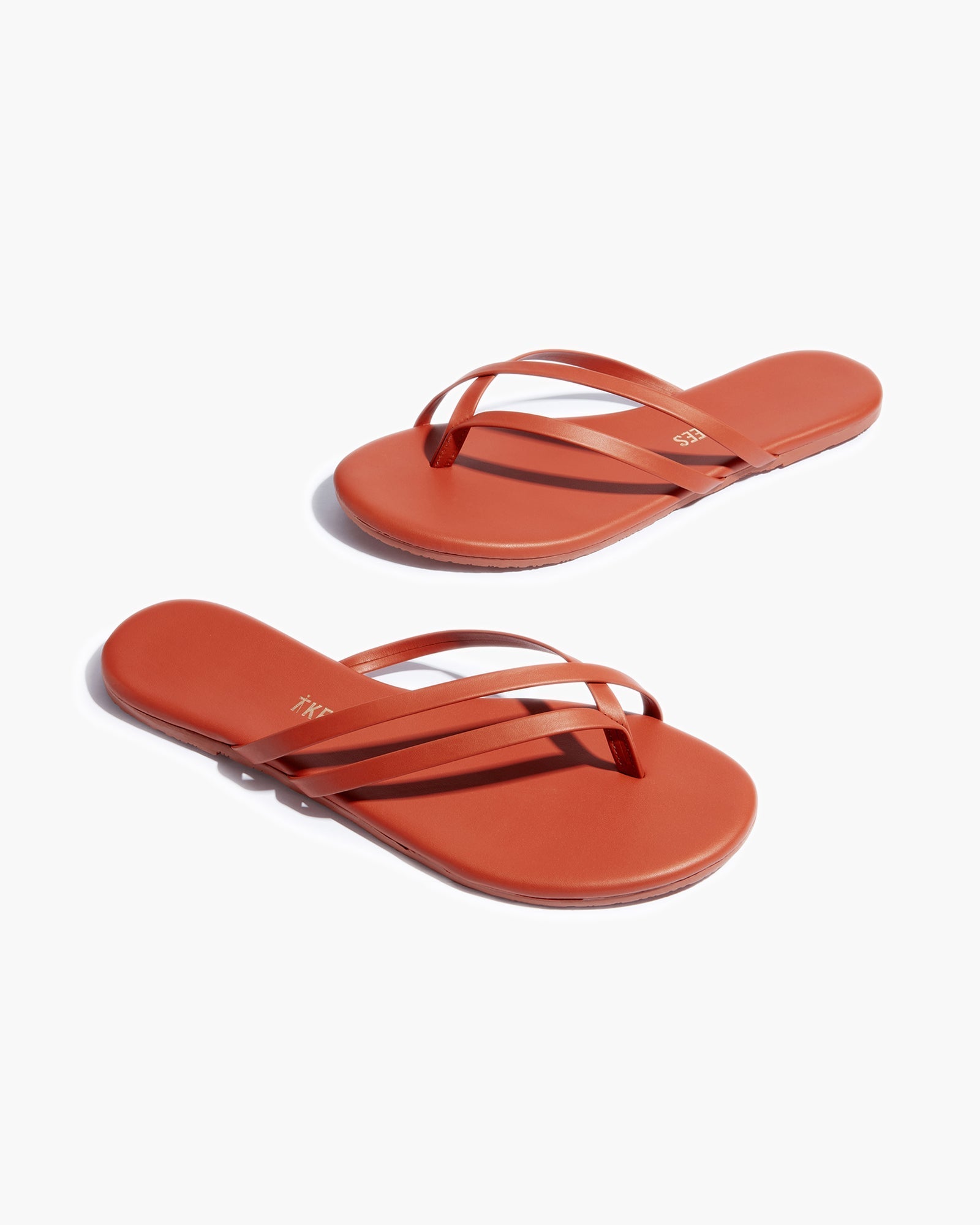 Red Women's TKEES Liri Flip Flops | 387692-MUD