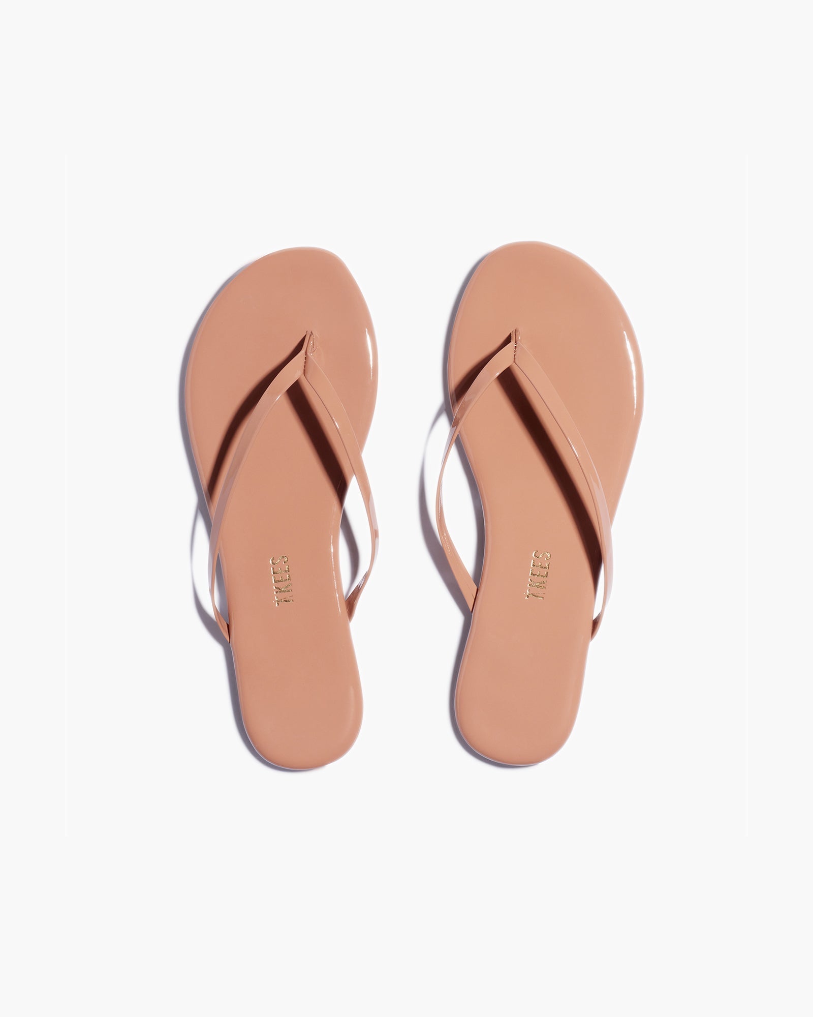 Rose Gold Women\'s TKEES Lily Glosses Flip Flops | 591762-QYW