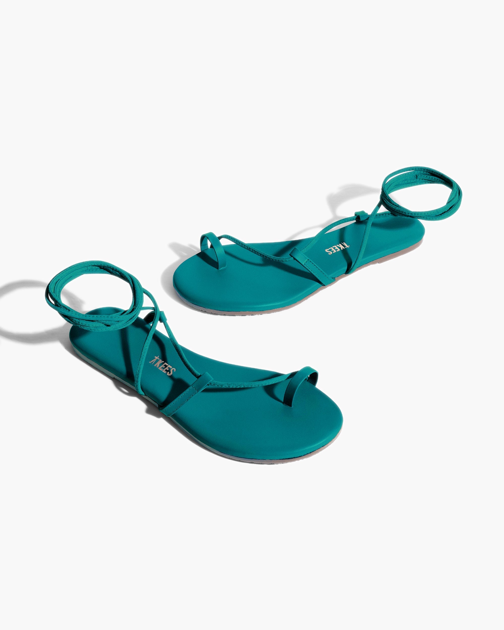 Turquoise Women's TKEES Jo Pigments Sandals | 916027-JPA