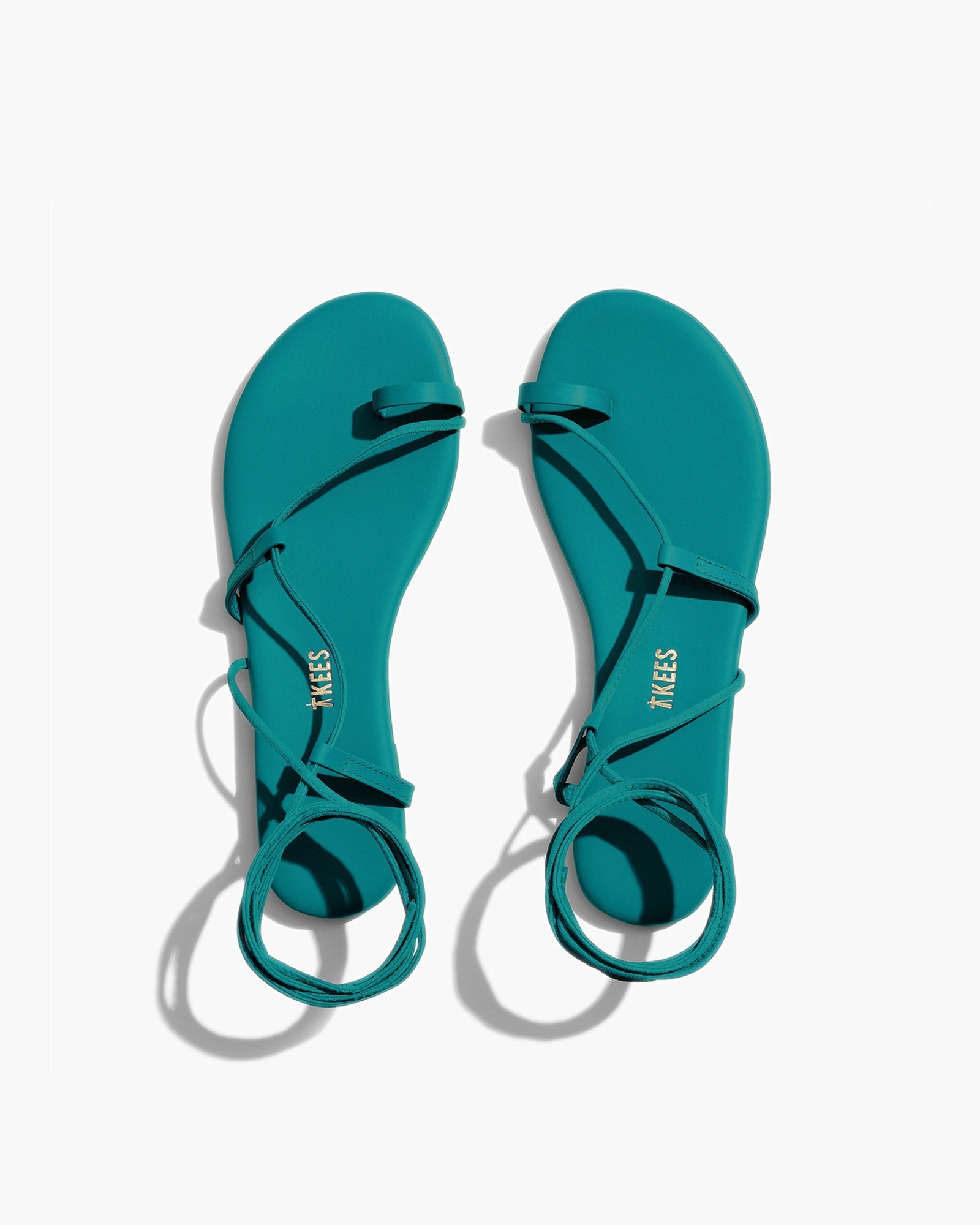 Turquoise Women\'s TKEES Jo Pigments Sandals | 916027-JPA