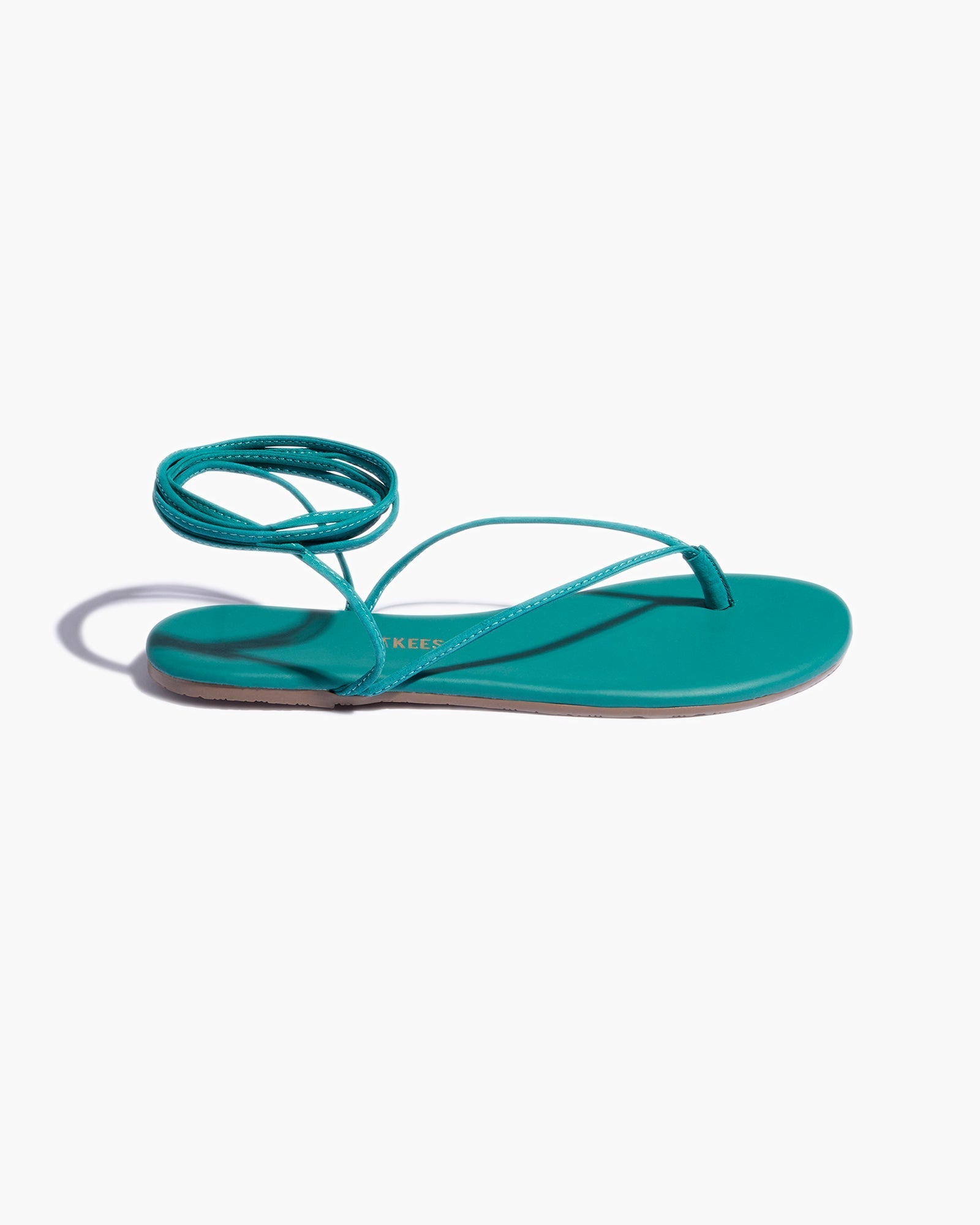 Turquoise Women's TKEES Lilu Pigments Sandals | 064789-LVJ