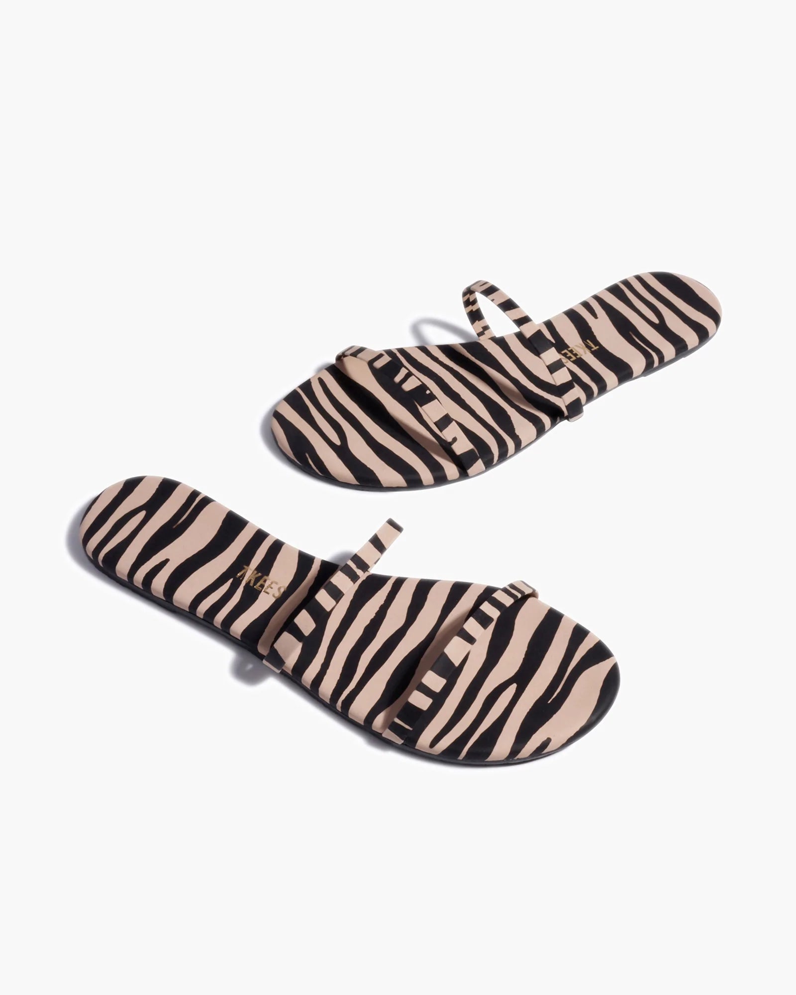 White / Black Women's TKEES Gemma Animal Sandals | 028569-QFK