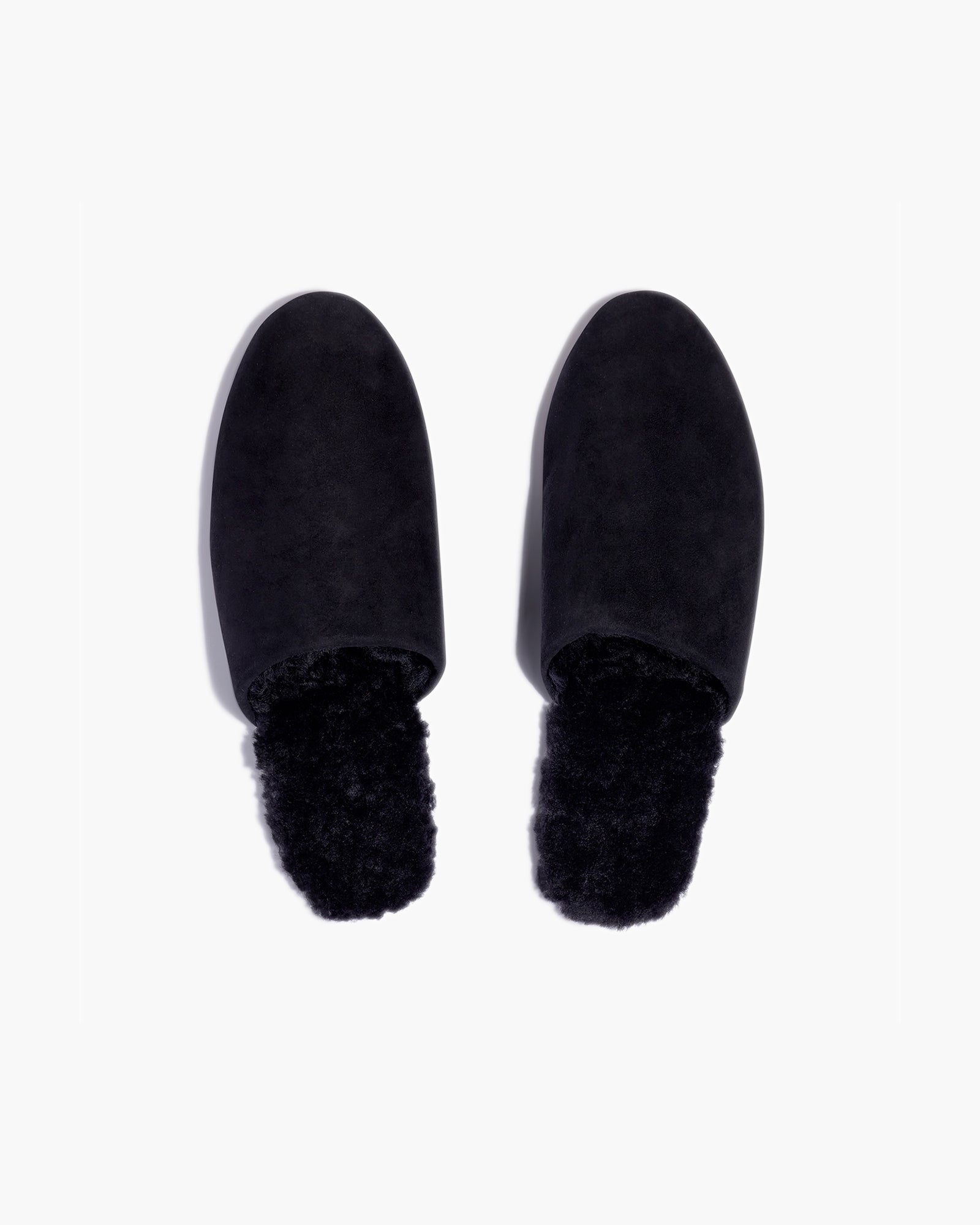 Black Women's TKEES Ines Shearling Slides | 387126-MJK