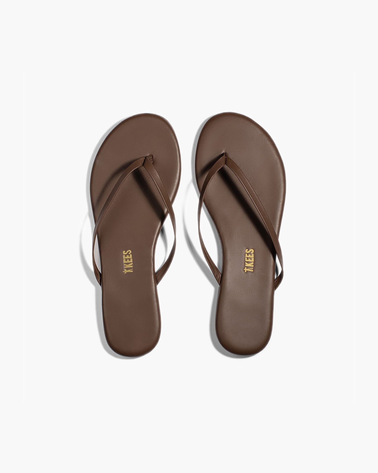 Coffee Women's TKEES Lily Liners Flip Flops | 850249-ASO