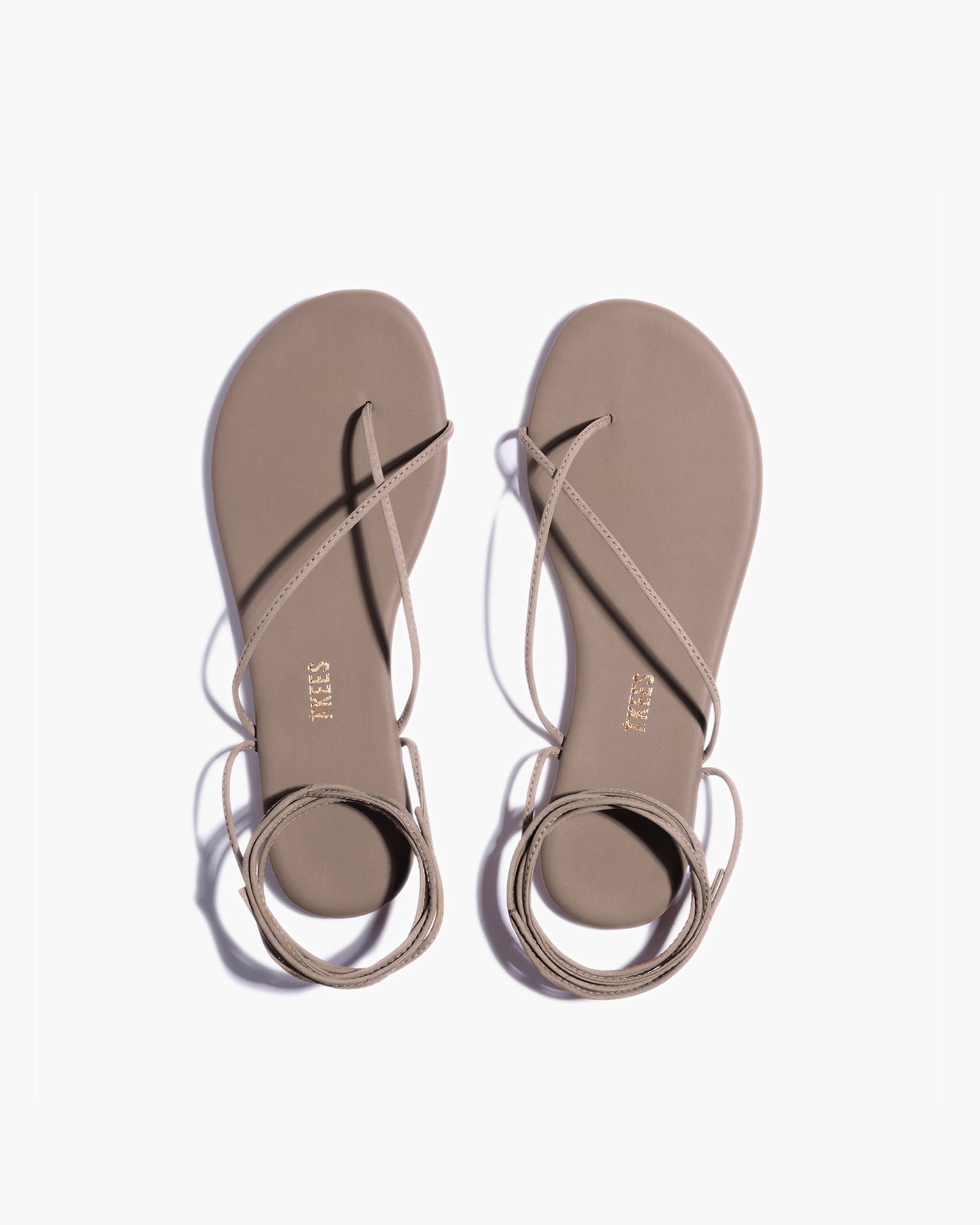 Khaki Women's TKEES Roe Sandals | 487930-DMY