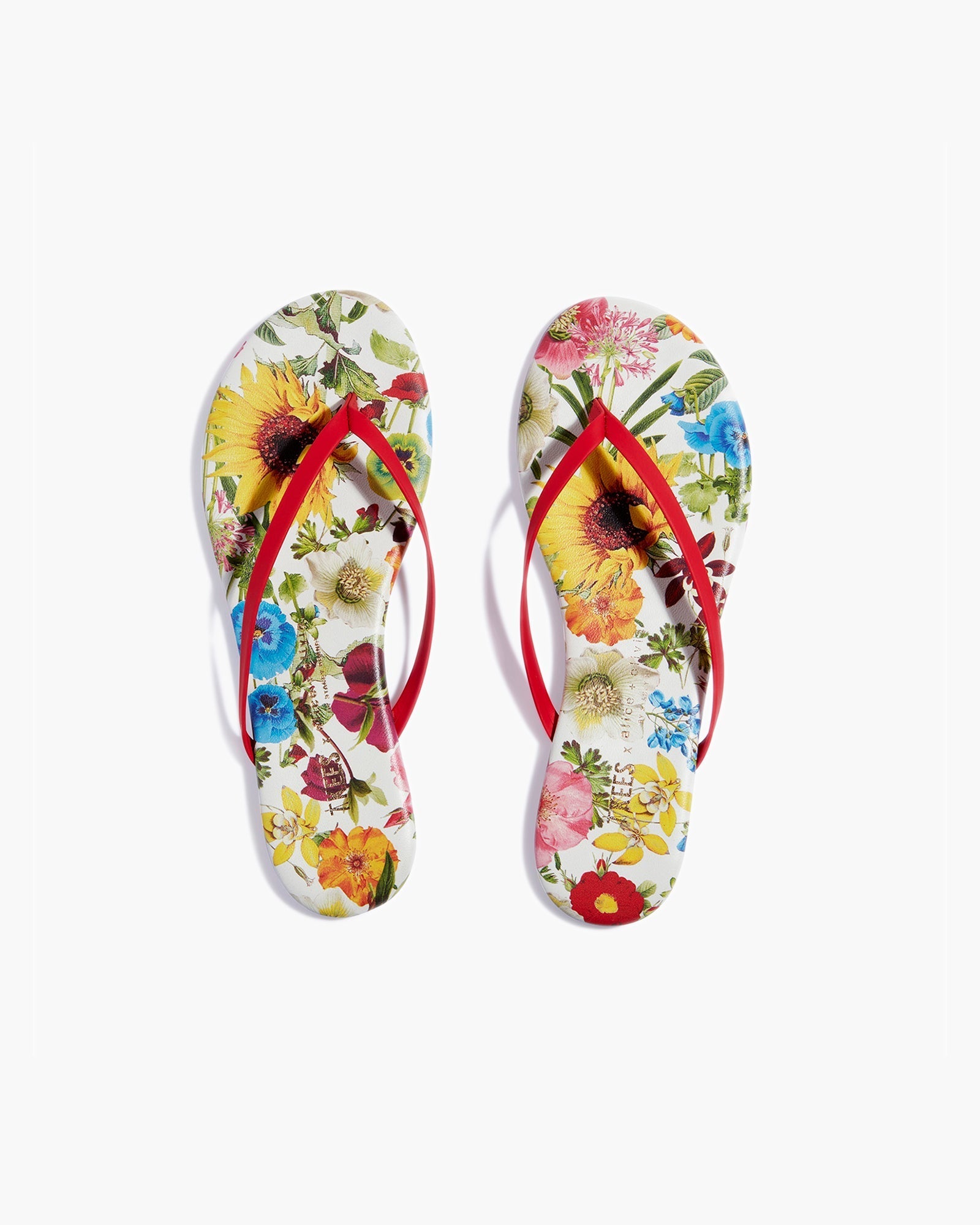 Multicolor Women's TKEES TKEES x Alice + Olivia Lily Flip Flops | 148035-VQR