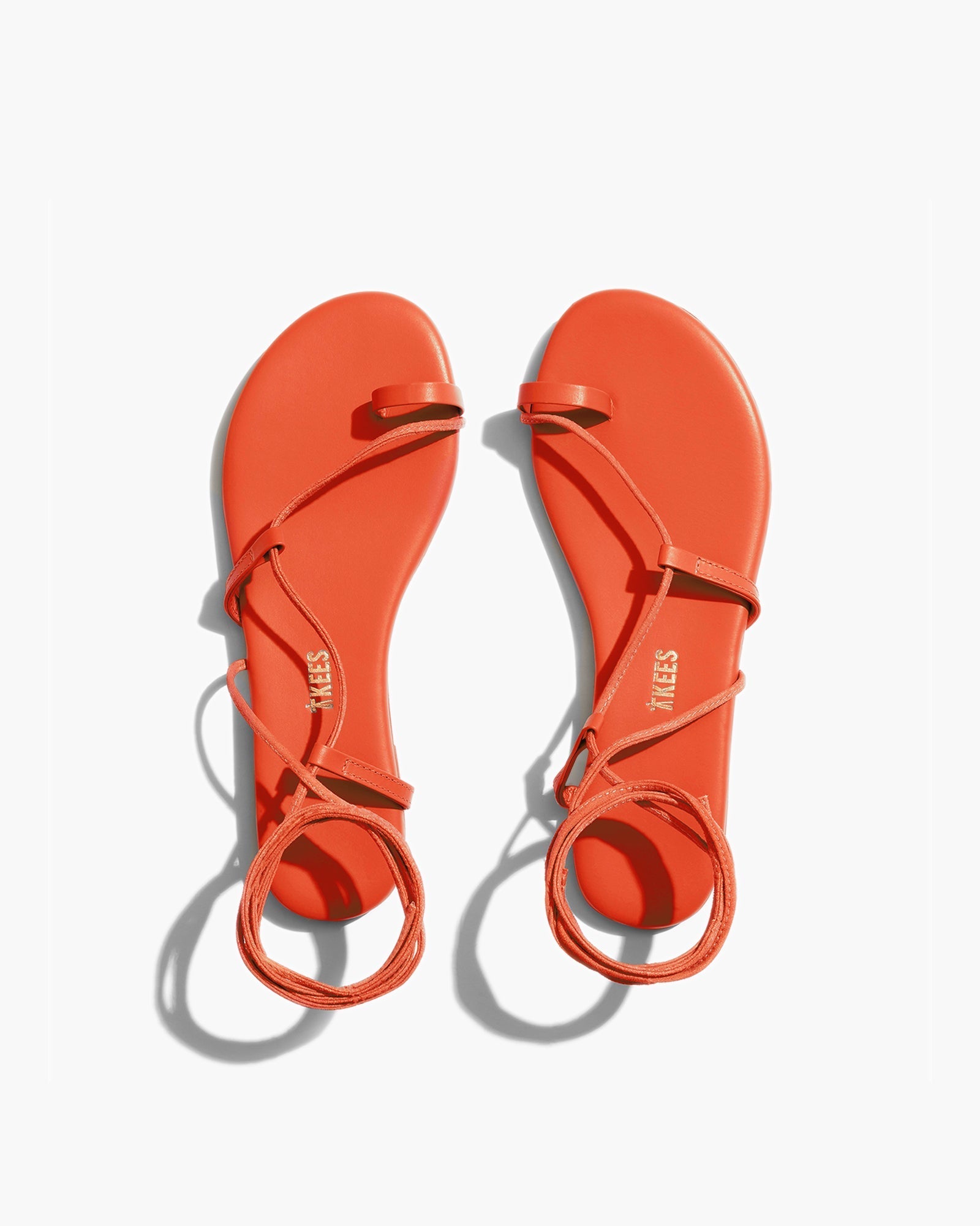 Orange Women's TKEES Jo Pigments Sandals | 971435-KWL