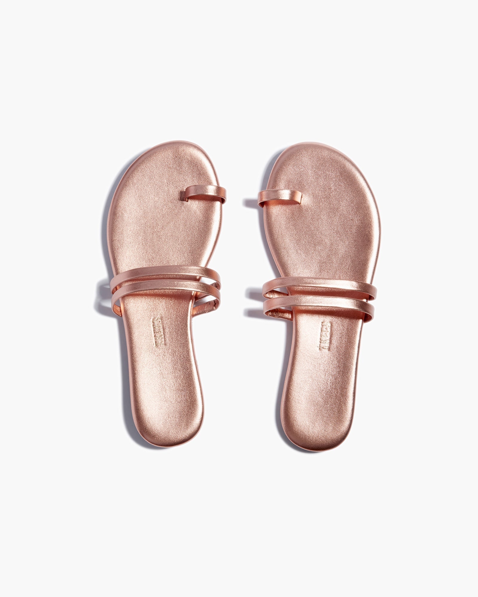 Pink Women's TKEES Leah Metallics Sandals | 420186-LOG