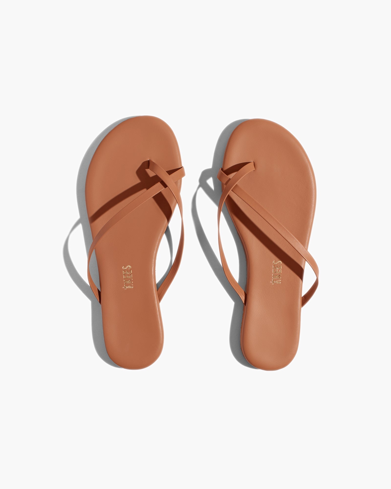 Rose Gold Women's TKEES Riley Sandals | 614273-YFJ